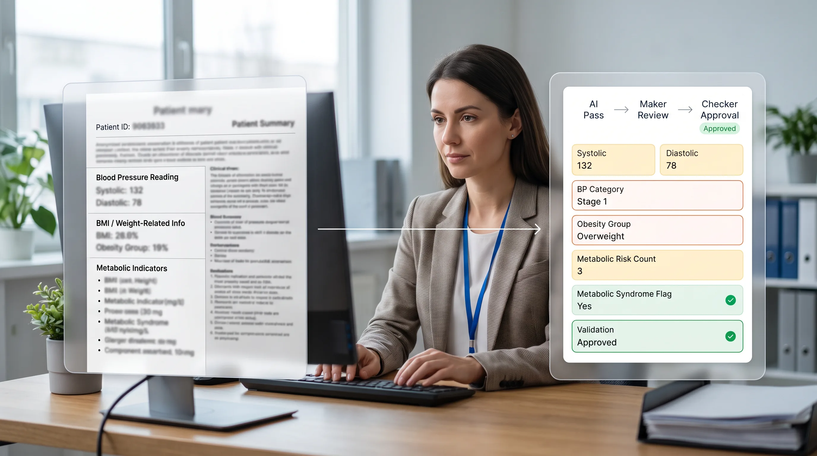 Patient metabolic health annotation case study
